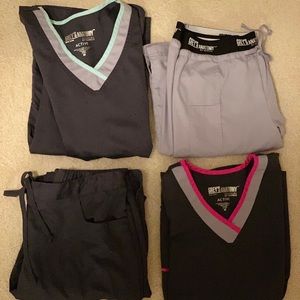 2 Sets Grey’s Anatomy Scrubs